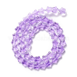 Transparent perles de verre brin&nbsp;GLAA-F112-02G