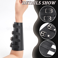 Bracelets réglables en cordon de cuir pu avec boucles en fer&nbsp;LS-AJEW-WH0248-458