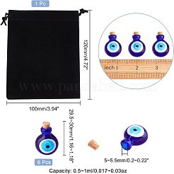 Подвески ручной работы бусины бутылки духов LAMP-NB0001-20