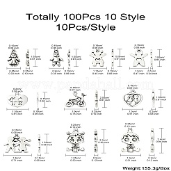 100шт 10 стиля подвески из сплава в тибетском стиле&nbsp;FIND-CJ0002-30