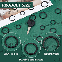 30 Stück 3 Stile geteilte Eisen-Schlüsselanhänger&nbsp;KEYC-CY0001-03