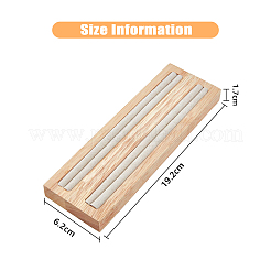 2-Slot-Holzring-Ausstellungsständers&nbsp;RDIS-WH0002-18A