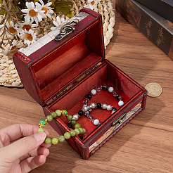 Cajas de joyería de madera vintage&nbsp;AJEW-CL0005-45A