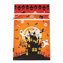 50 шт. прямоугольные полиэтиленовые пакеты для конфет на Хэллоуин ABAG-U001-01M