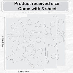 Зеркало акриловое самоклеющееся настенное декоративное&nbsp;AJEW-WH0518-24B