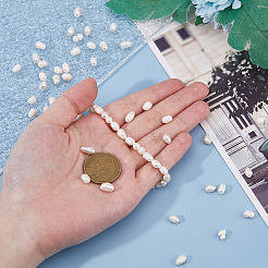 2 нить бусин из натурального культивированного пресноводного жемчуга PEAR-FI0001-06