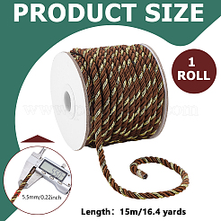 15-слойный витой шнур из полиэстера длиной 3 м.&nbsp;OCOR-WH0816-029B