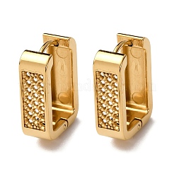 Серьги-кольца прямоугольной формы из нержавеющей стали 304&nbsp;EJEW-D331-15G