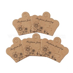 Carte di visualizzazione dell'orecchino di carta kraft&nbsp;CDIS-D005-01