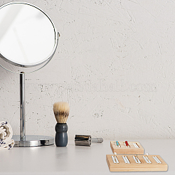 2 шт. 2 стиля прямоугольные подставки для колец из бамбука с 5 ячейками и деревянные подставки для колец с 3 ячейками&nbsp;RDIS-HY0001-02A