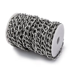 Оксидированные алюминиевые кубинские звенья цепи CHA-S002-01P