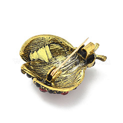 Spille con strass in lega per vestiti da zaino&nbsp;JEWB-M068-03AG