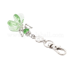 Decorazioni pendenti in vetro con angelo&nbsp;HJEW-MZ00261-04