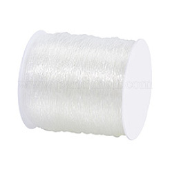 0.8мм кристалл полиэфирных нитей прозрачный браслет из бисера из бисера&nbsp;EW-PH0001-0.8mm-02