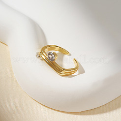 Латунные микропаве кубические цирконии регулируемые манжеты открытые кольца для женщин&nbsp;DJ9210-1