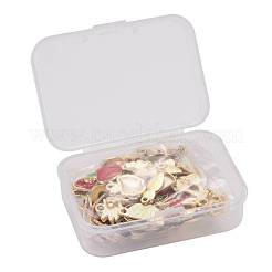 72шт 12 стиля светлые позолоченные подвески из сплава с эмалью&nbsp;ENAM-LS0001-01LG