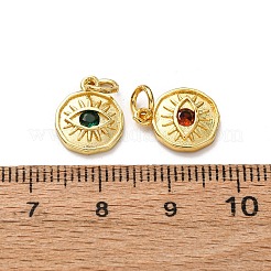 Латунные микро проложить кубического циркония подвески ZIRC-I368-02G