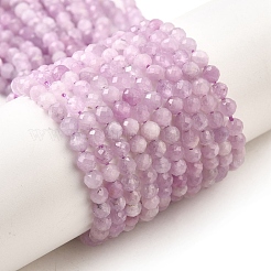 Природные кунцит бисер нитей G-G259-D11-4mm