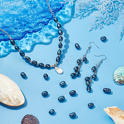 50 шт. жемчужные бусины с крупным отверстием PEAR-PH0001-19