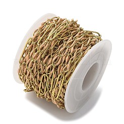 Цепи Figaro из нержавеющей стали 304 с эмалью&nbsp;CHS-U003-02G-04