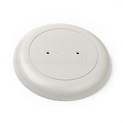 Круглый лоток для хранения настольного компьютера из абс-пластика AJEW-H113-A02