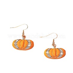 Серьги-подвески из цинкового сплава в форме тыквы&nbsp;FS-WG3A841-01