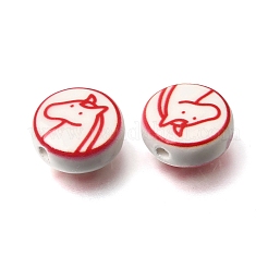 Perles en porcelaine manuelles&nbsp;PORC-K013-02B