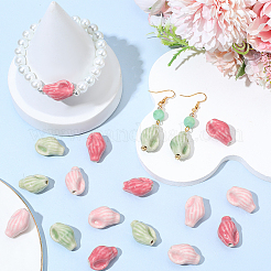 30шт 3 цвета фарфоровые бусины ручной работы&nbsp;PORC-PA0001-14