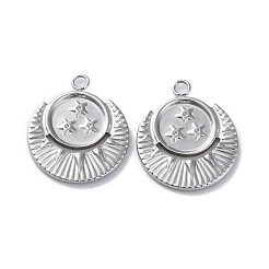 Подвеска из нержавеющей стали 304 со стразами&nbsp;STAS-P324-39P