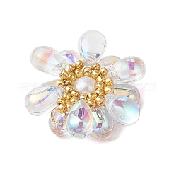 Подвески из прозрачного стекла в форме капли PALLOY-MZ00601-07