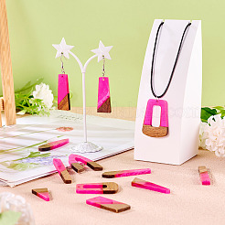 20шт 10 стиля подвески из смолы и дерева&nbsp;WOOD-TA0002-67B