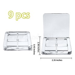 9 Stück transparente leere Lidschattenpalette&nbsp;JX089A