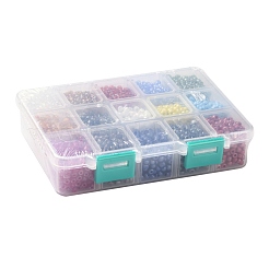 375 г 15-х цветных стеклянных бусин&nbsp;SEED-JP0004-04-4mm