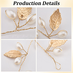 Сплава аксессуары для волос PALLOY-WH20816-001G