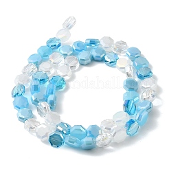 Fili di perle di vertro placcato&nbsp;EGLA-A048-01A-03