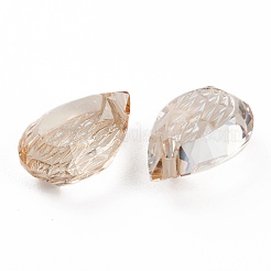 Geprägte Glas Strass Anhänger&nbsp;GLAA-J101-05A-001GS
