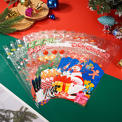 40 Stück 4 Stile Weihnachtsthema OPP selbstklebende Keks- und Snack-Verpackungsbeutel&nbsp;CON-TAC0010-90A