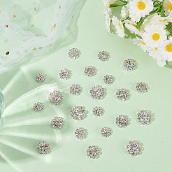 60 шт. 4 стиля кубического циркония с кабошонами из сплава&nbsp;DIY-AR0004-03A