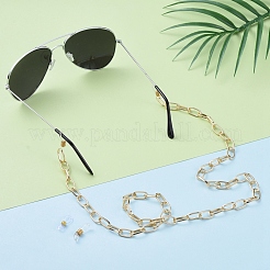 Chaînes de câble en aluminium / chaînes de trombones chaînes de lunettes&nbsp;AJEW-EH00011