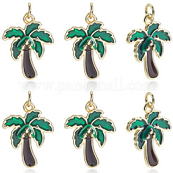 Кулоны с эмалью из латуни&nbsp;KK-BBC0020-19