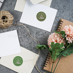 Латунная восковая печать штамп с ручкой&nbsp;AJEW-WH0184-0966