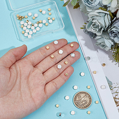 60шт 2 стиля латунные бусины KK-ME0002-05