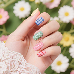 Nailart-Bildvorlagen aus Kunststoff&nbsp;AJEW-UN0002-49C