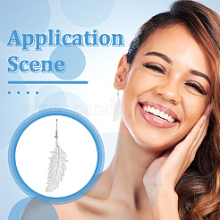 50 шт. филигранные подвески из нержавеющей стали 201 STAS-UN0058-06