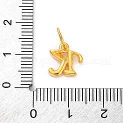 925 Sterling Silber Buchstabenanhänger mit Biegeringen&nbsp;LS-STER-R008-01G-K