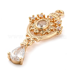 Золотые латунные микро проложить кубического циркония подвески&nbsp;LS-KK-K350-02G-01