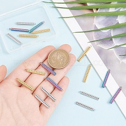 18 шт. подвеска-кабошон из нержавеющей стали 304 двух цветов&nbsp;FIND-AR0004-95