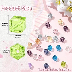 50 шт. 10-х цветное стекло K9&nbsp;GLAA-YW0005-54