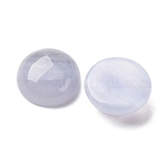 Натуральный голубой агат шнурка кабошоны&nbsp;G-O185-01B-02