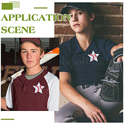 20 шт. звезда с рисунком бейсбола&nbsp;PATC-BC0001-27